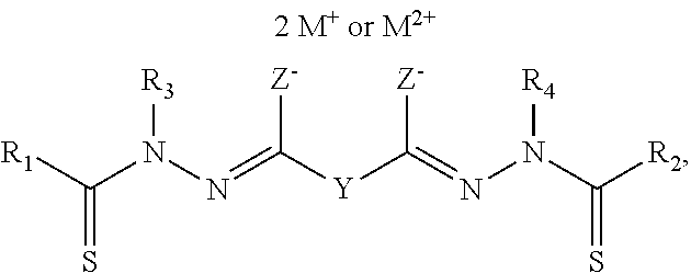 Bis(thio-hydrazide amide) formulation