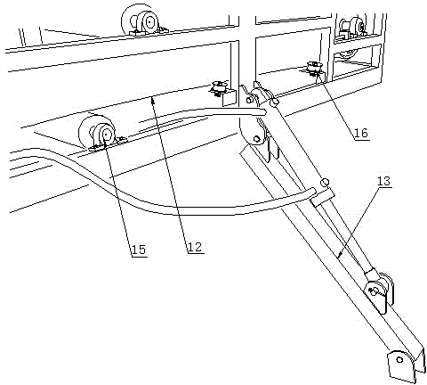 Self-walking type scattered reed conveying, bundling and cutting integrated machine