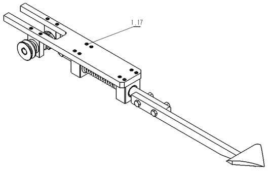 Vibrating bionic shovel for garlic harvesting