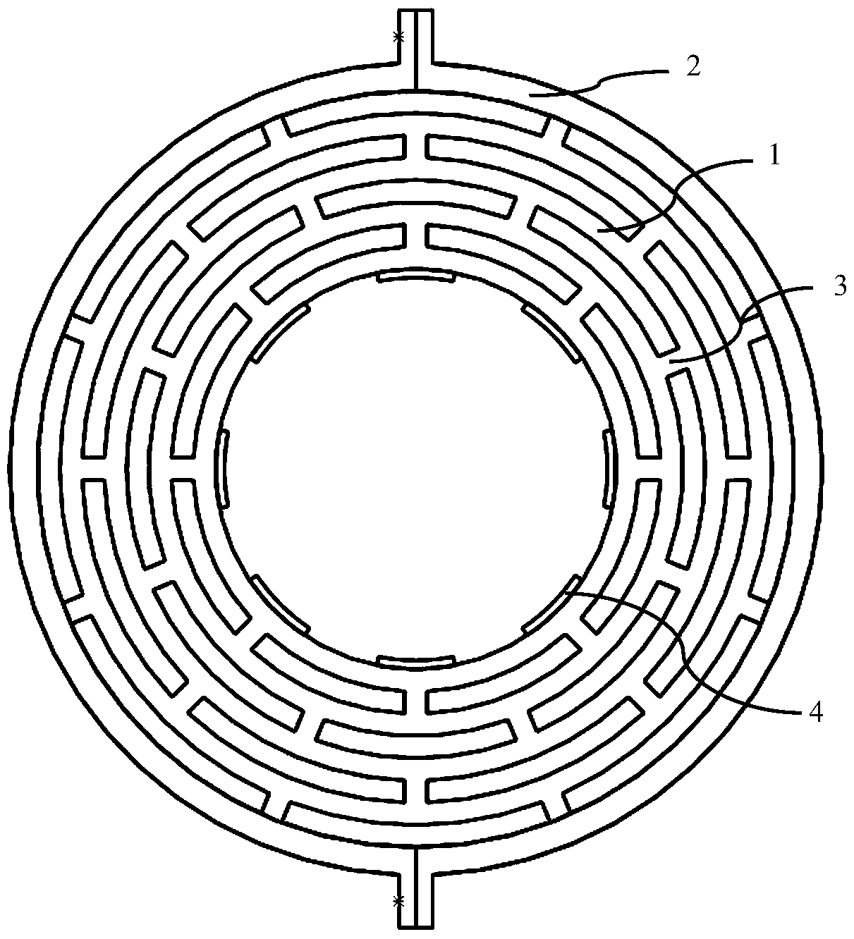 An outer edge fixed piezoelectric driven multi-ring gyroscope and its preparation method