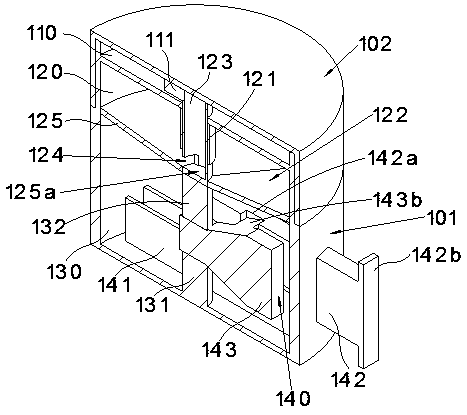 Medicine sub-packaging box facilitating getting of medicines