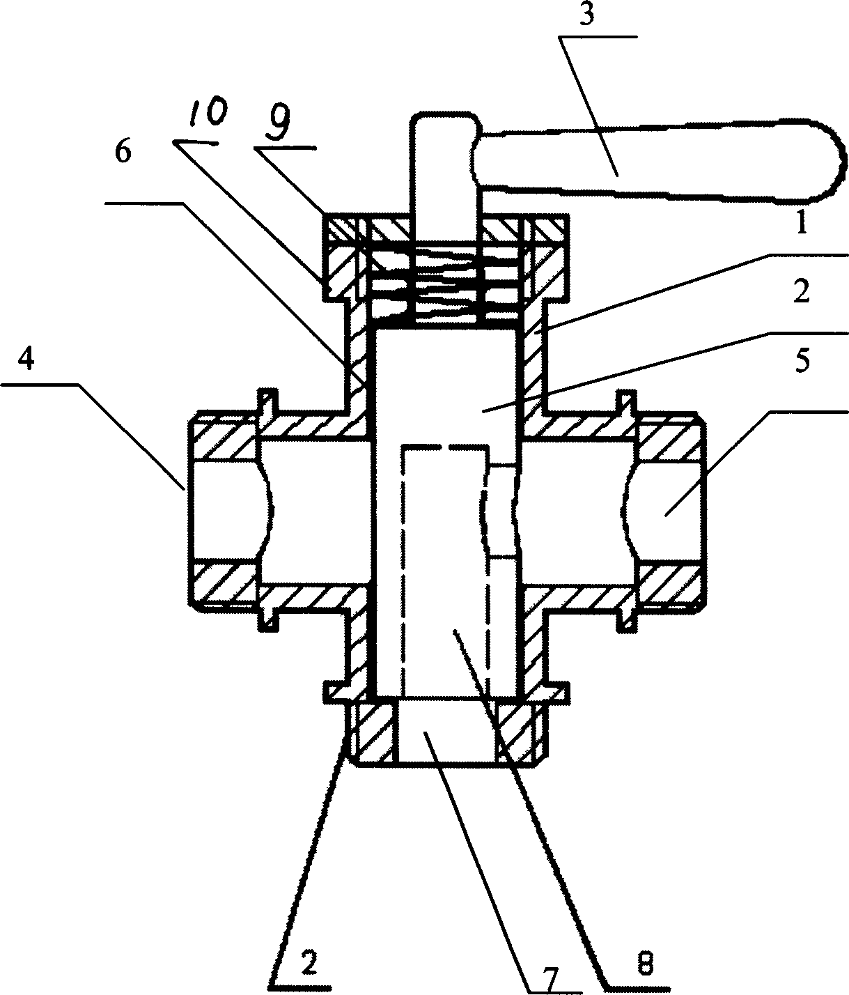 Valve able to convert water supply