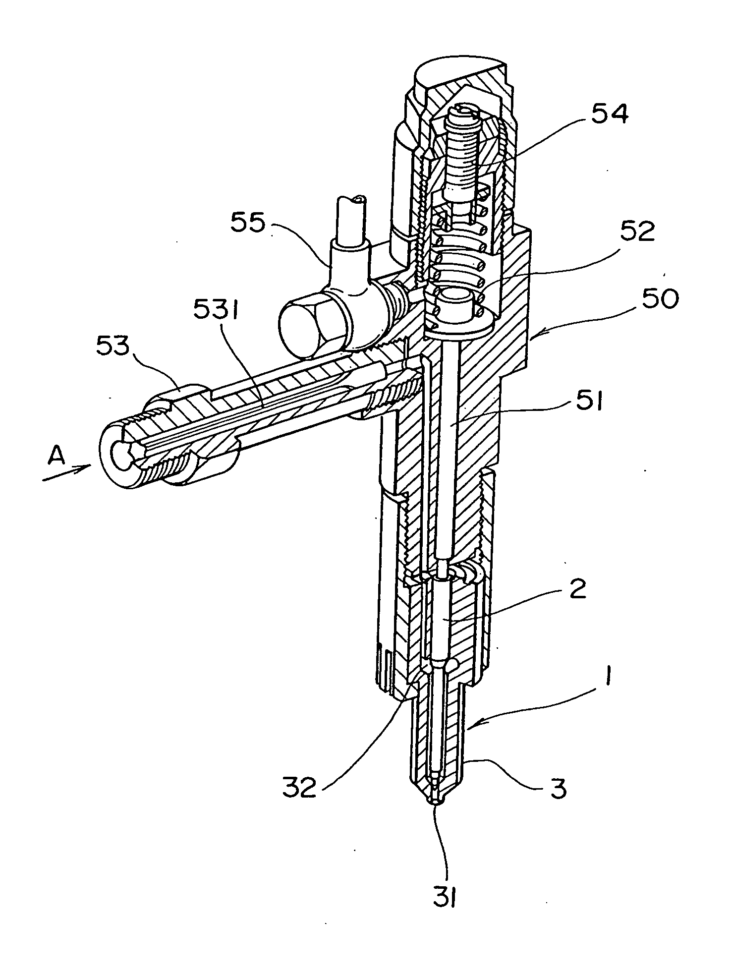 Fuel injection nozzle for dme fuel, and diesel engine including the fuel injection nozzle for dme fuel