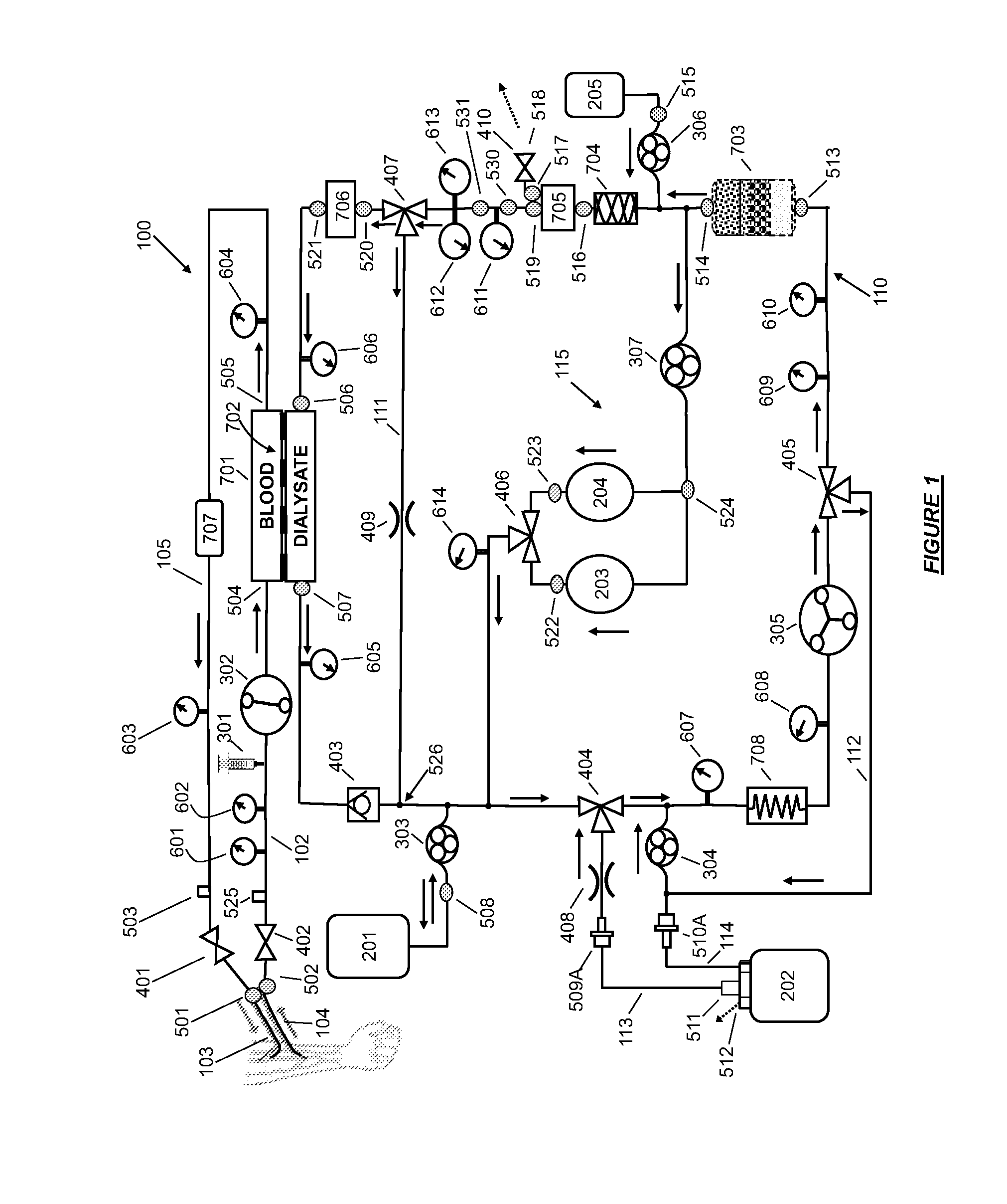 Modular fluid therapy system having jumpered flow paths and systems and methods for cleaning and disinfection