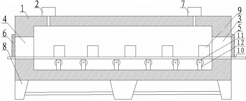 Device for conveniently heating aluminum alloy blank materials