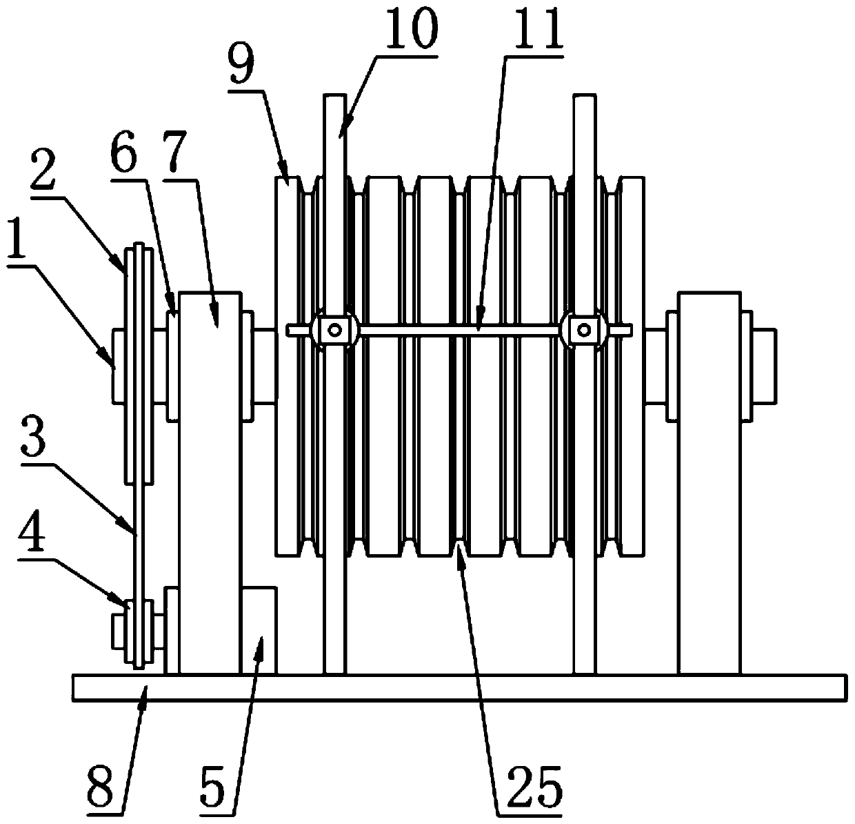 Fixed-length fast cutting device for data line production and processing