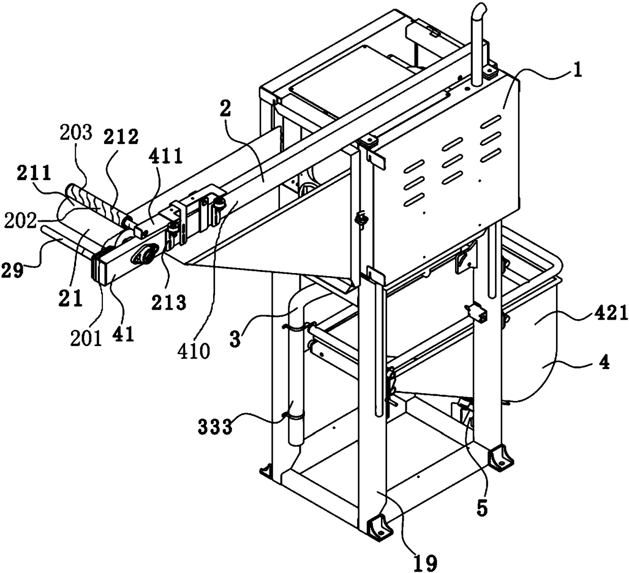 Printing and dyeing cloth water squeezing device