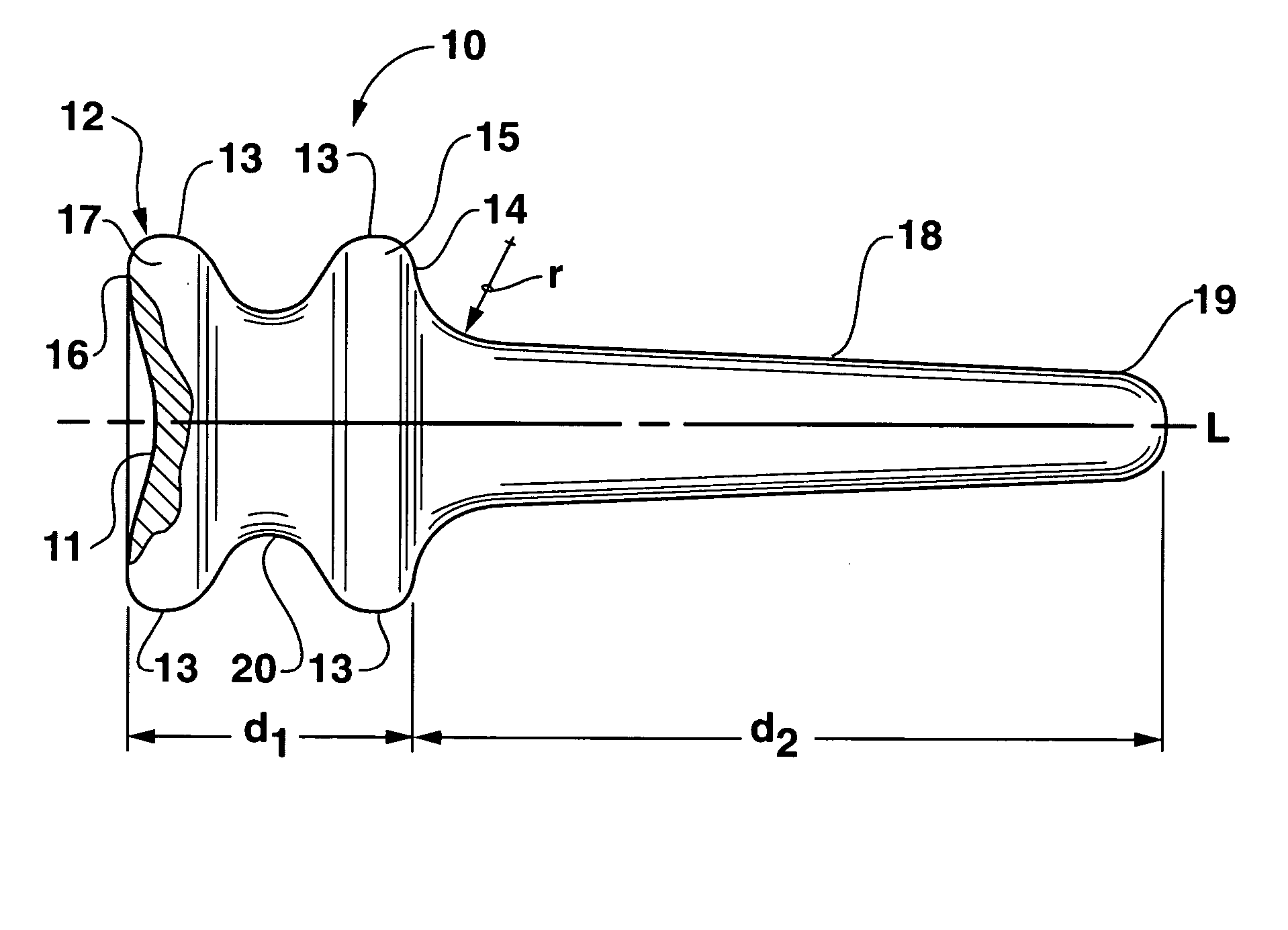 Trapezium implant for thumb and method