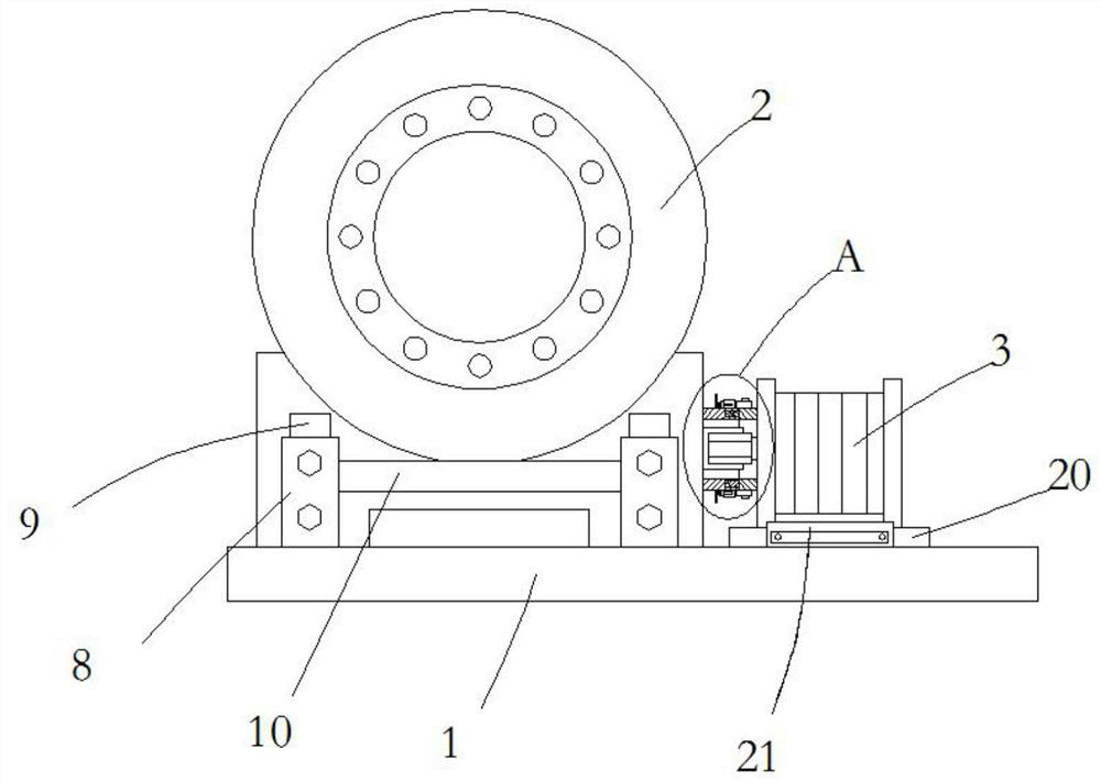 Single-head multi-linkage connecting rod type rotary speed reduction device for photovoltaic power generation