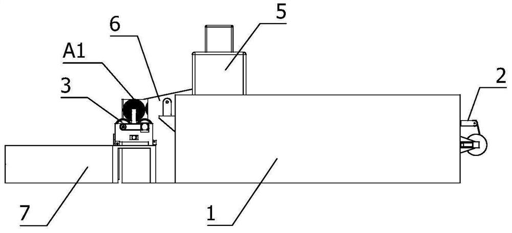 Cloth inspecting and rolling machine for silk cloth