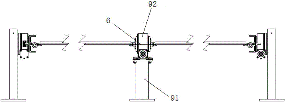 Steel wire rope-type photovoltaic tracking system