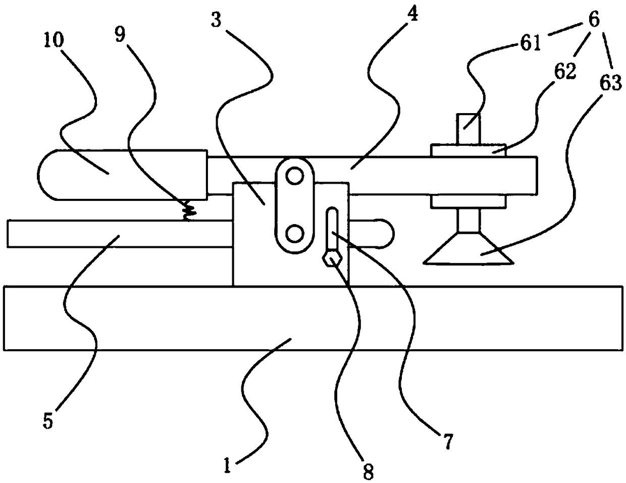 Tool clamp for pressing glass