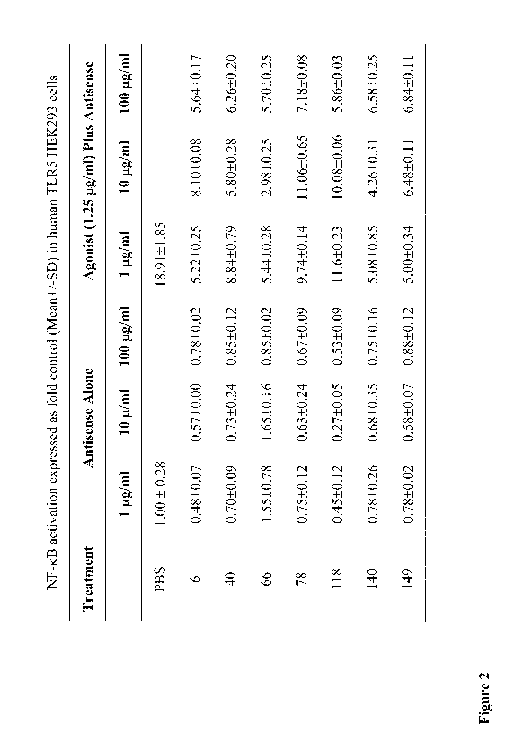 Modulation of Toll-Like Receptor 5 Expression by Antisense Oligonucleotides