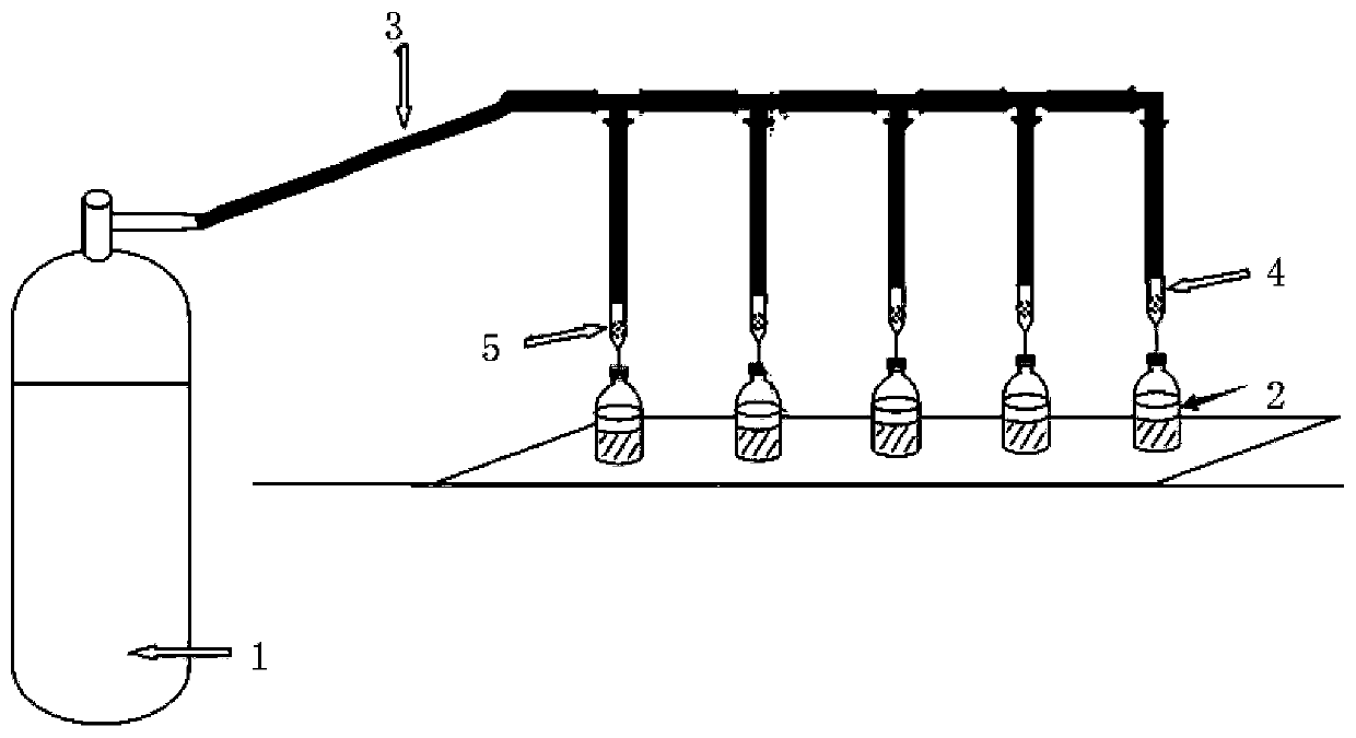 Device for controlling oxygen concentration in magnetotactic bacterium culturing process and culture method