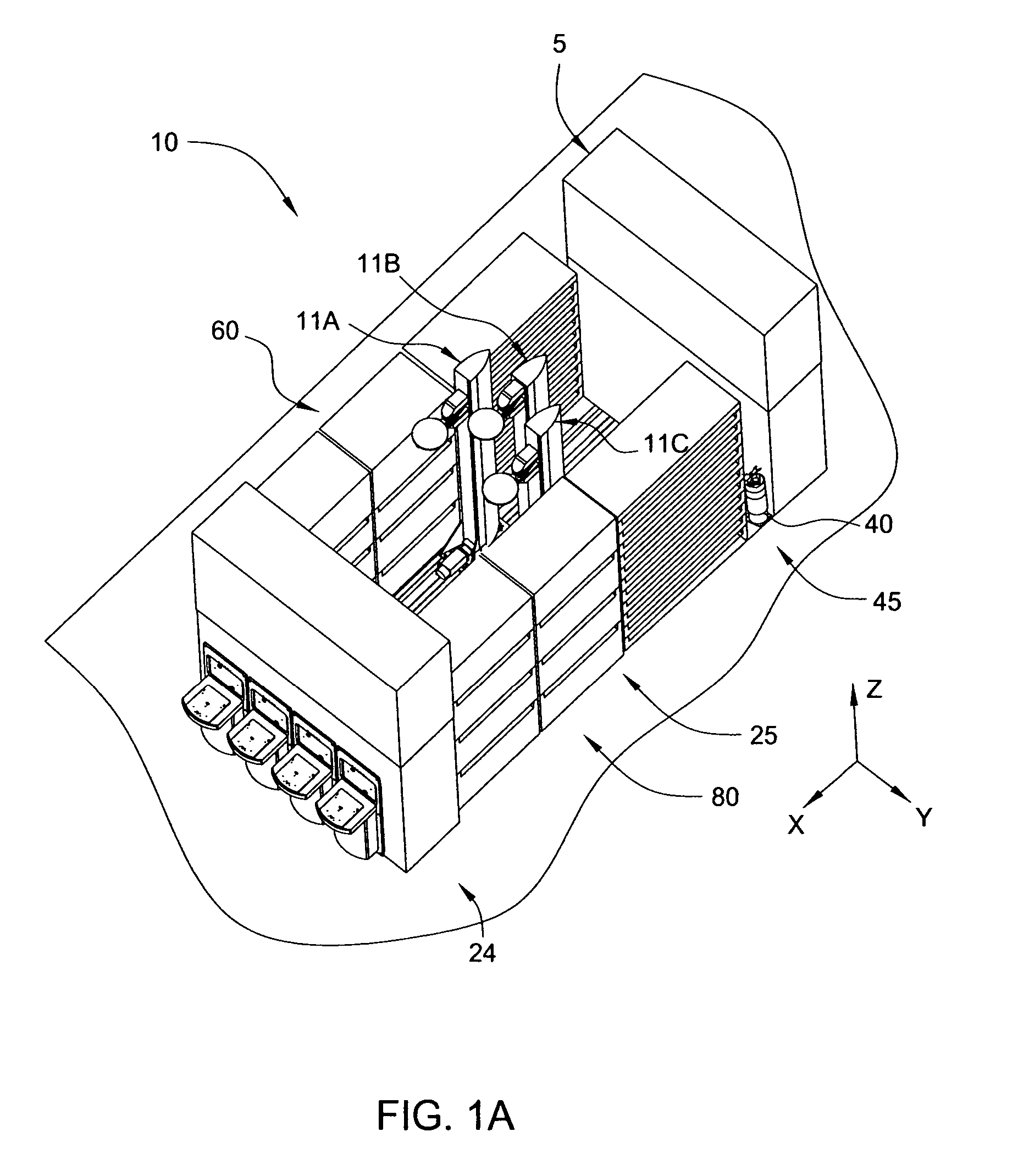 Cartesian robot cluster tool architecture