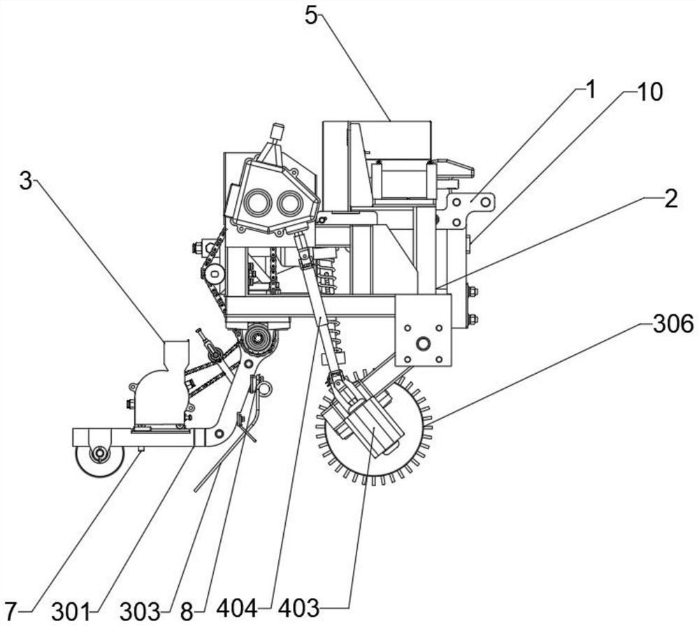 Hanging type seeding machine