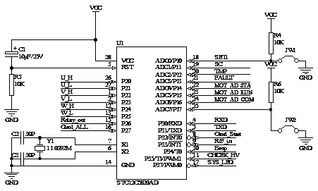 Three-phase high-speed rotation positive electrode driver