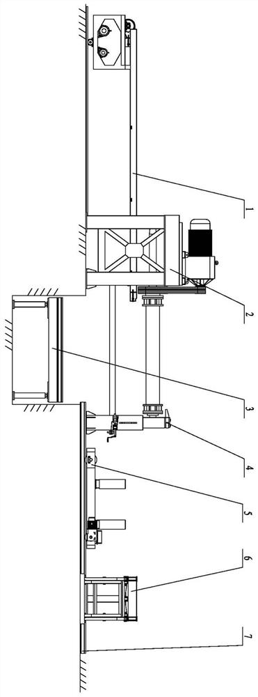 Overhang roll overturning vertical demolding pipe manufacturing equipment