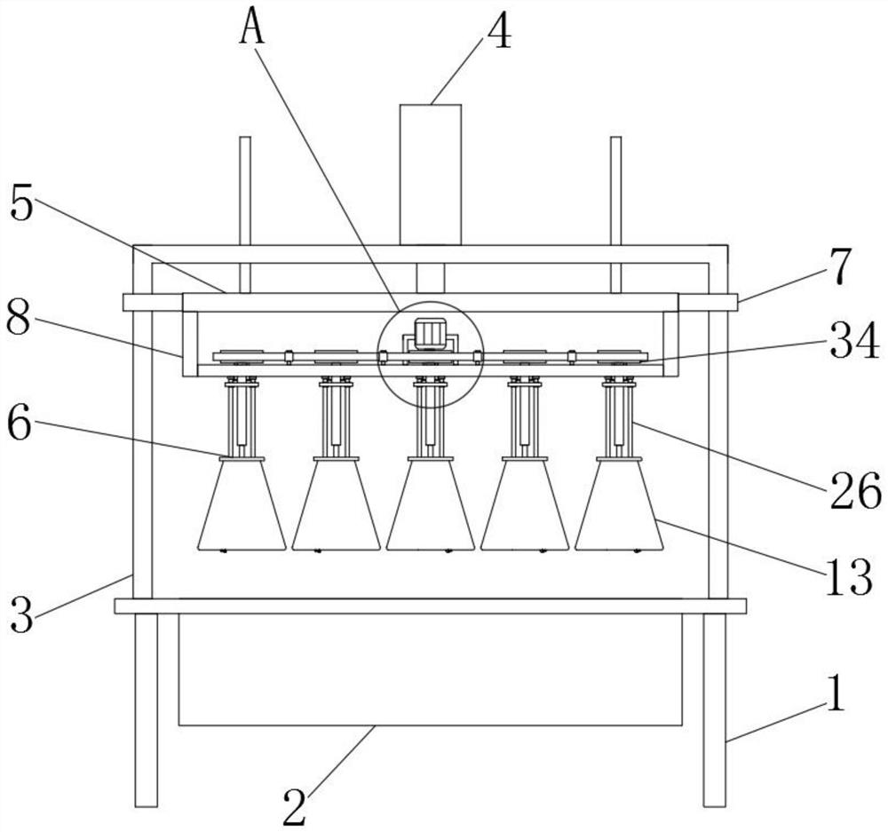 A painting device for spring production and processing