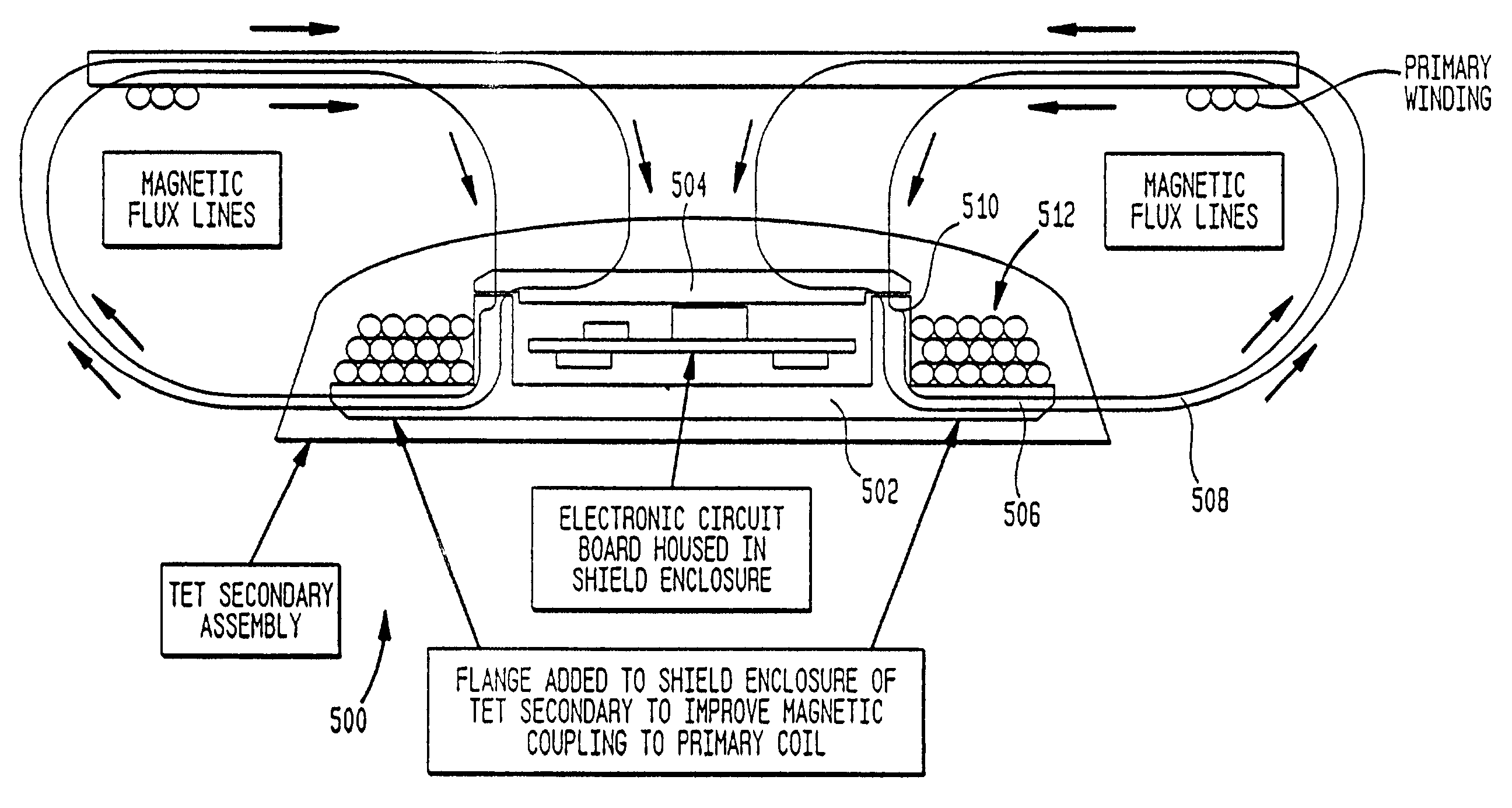 Transcutaneous energy transfer module with integrated conversion circuitry