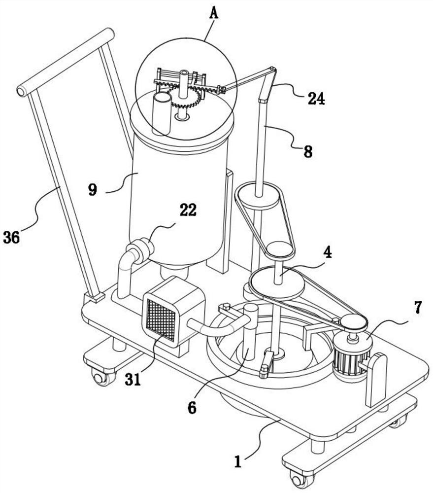 Grinding machine for shipbuilding