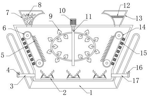 Machine tool cutting fluid rapid preparation device for machine manufacturing