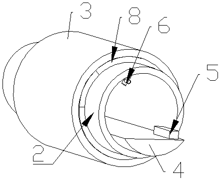 Grouting structure and matching grouting method during tunnel excavation