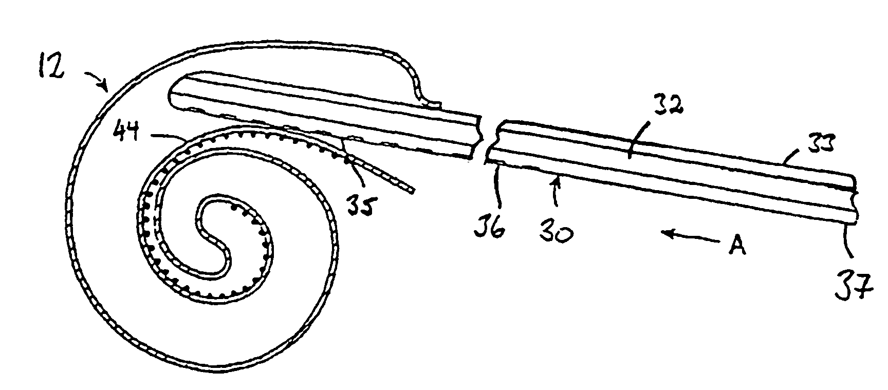 Laminated electrode for a cochlear implant