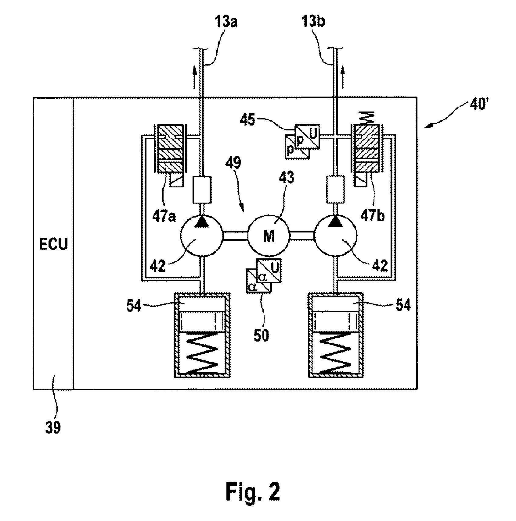 Brake system for motor vehicles and method for operating a brake system