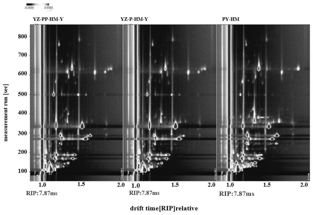 Method for identifying different production places of red plum apricots