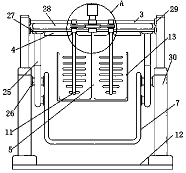 Novel agitating-crushing integrated agitation tank for cement