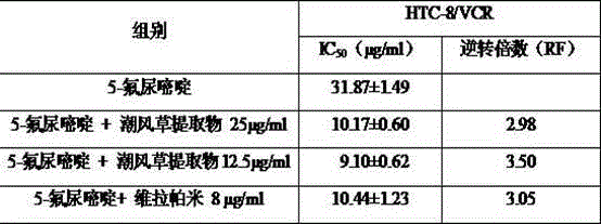 Application of cynanchum ascyrifolium extract in preparation of tumor cell multidrug resistance reversal agents