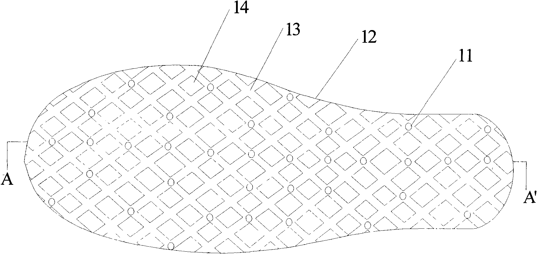 Breathing-type shoe pads