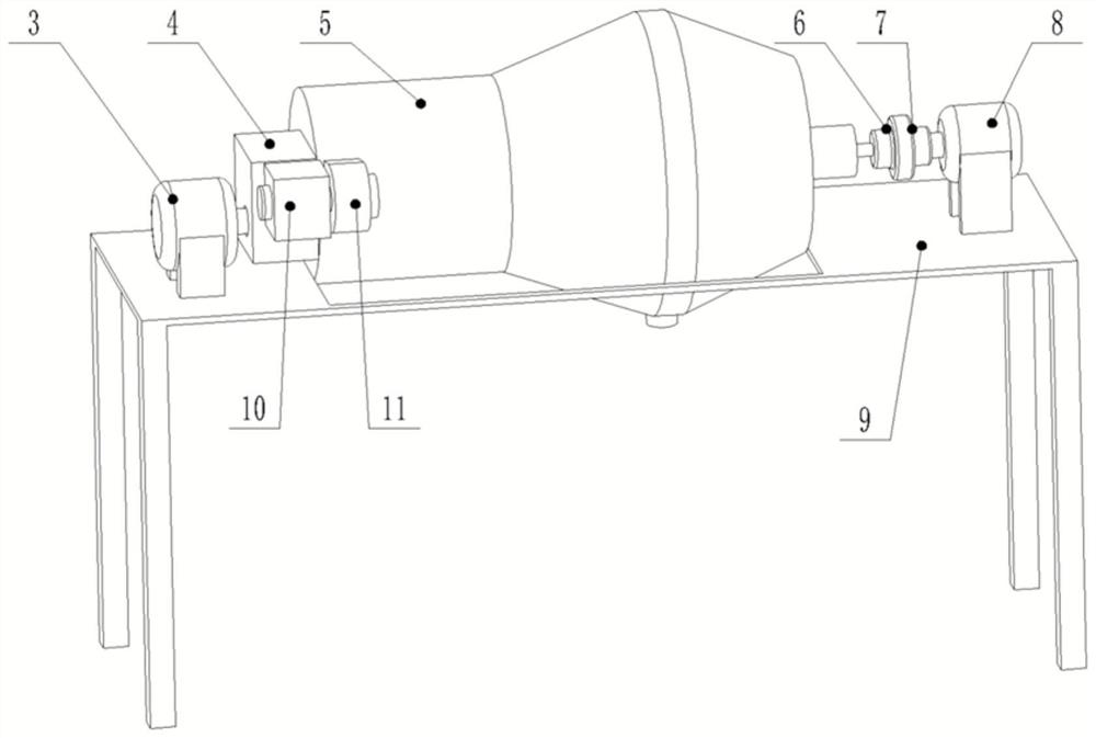 A device for cleaning powder inside 3D printed parts based on reciprocating linear motion