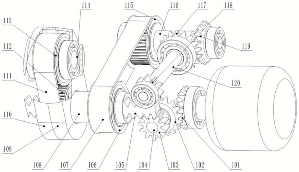 A device for cleaning powder inside 3D printed parts based on reciprocating linear motion