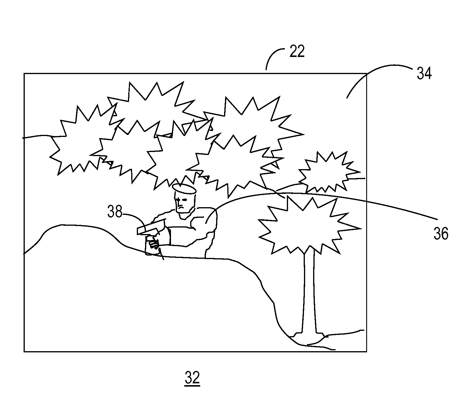 Method of training utilizing a threat fire simulation system