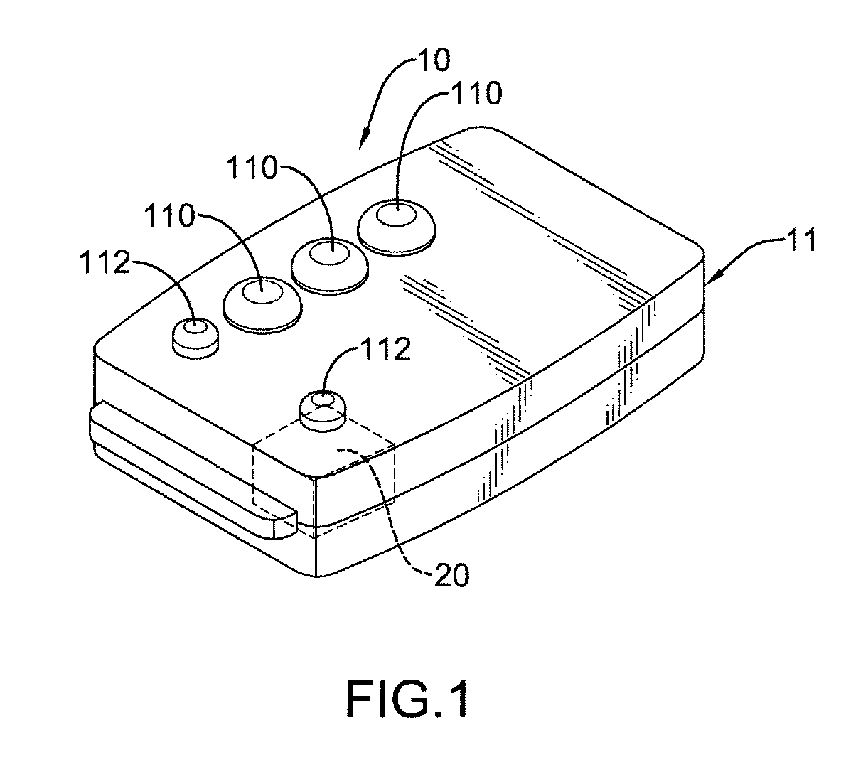 Portable remote control device with Anti-hidden camera and Anti-wiretapper functions