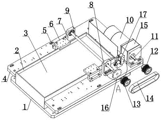 Belt driving type rubber roller rotation control device for corn peeling machine