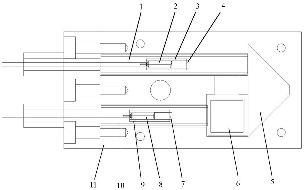 Air interface test system and method based on atomic coherence effect