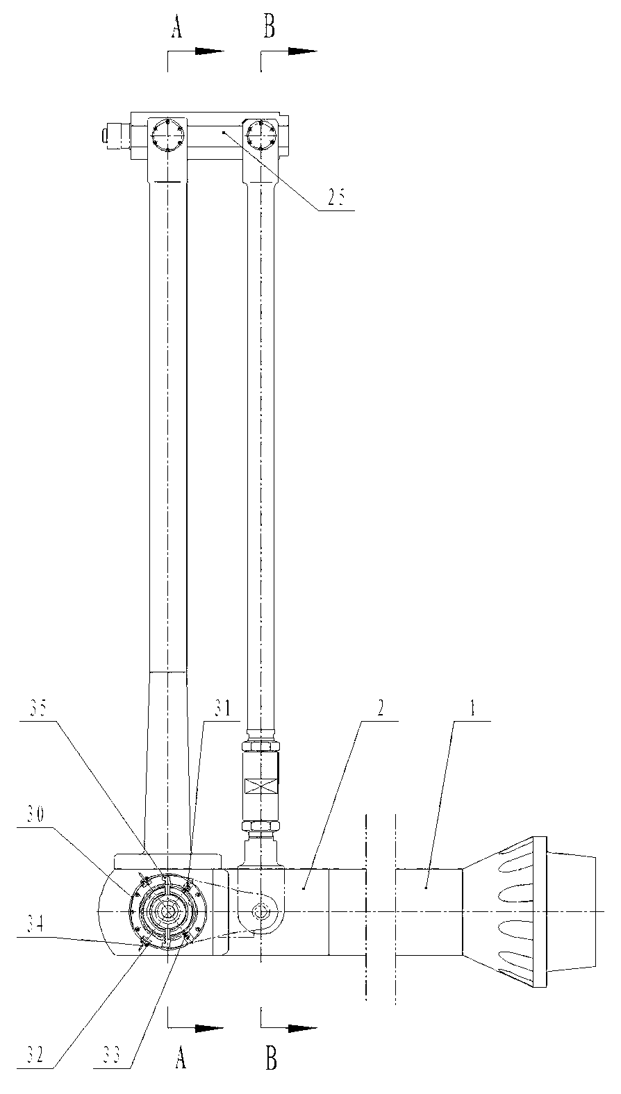 Device for wind tunnel dynamic derivative pitch vibration test