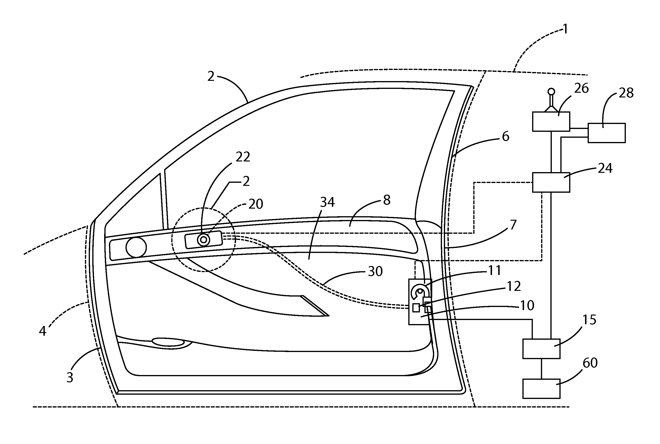 Electronic Interior Door Release System