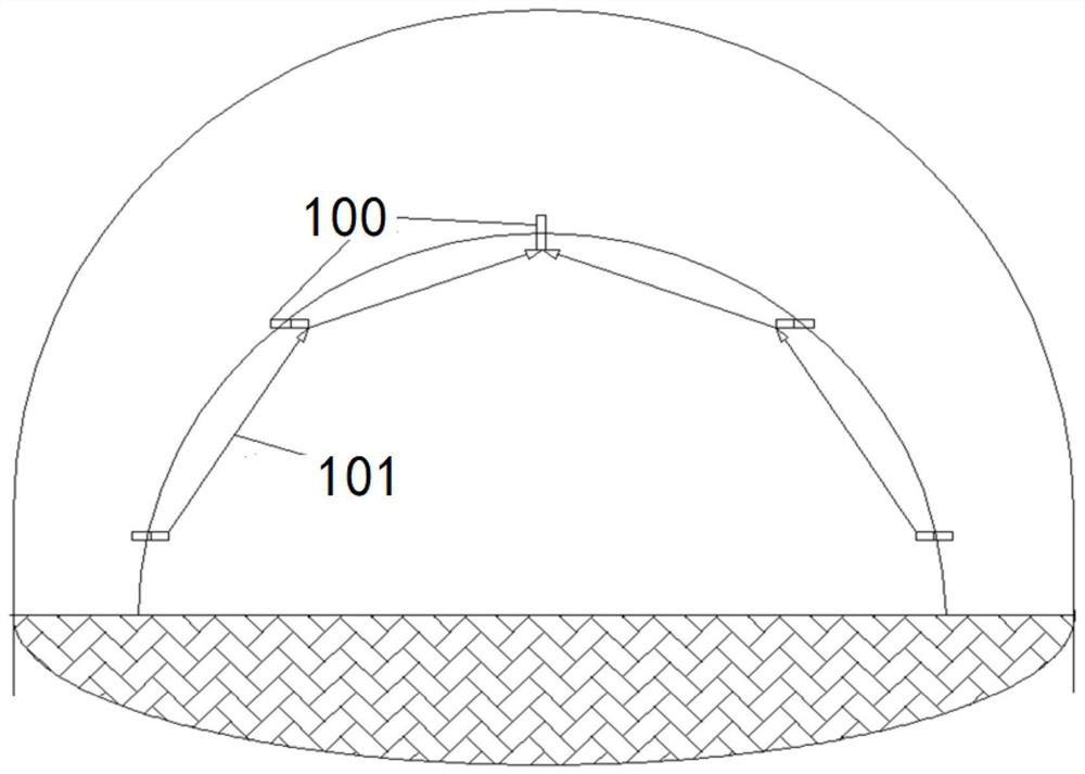 Tunnel vertical settlement and arch wall pressure stress monitor and cloud monitoring and early warning system