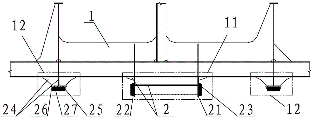 Insulated mounting method for combined supports of A-type independent liquid cargo tank