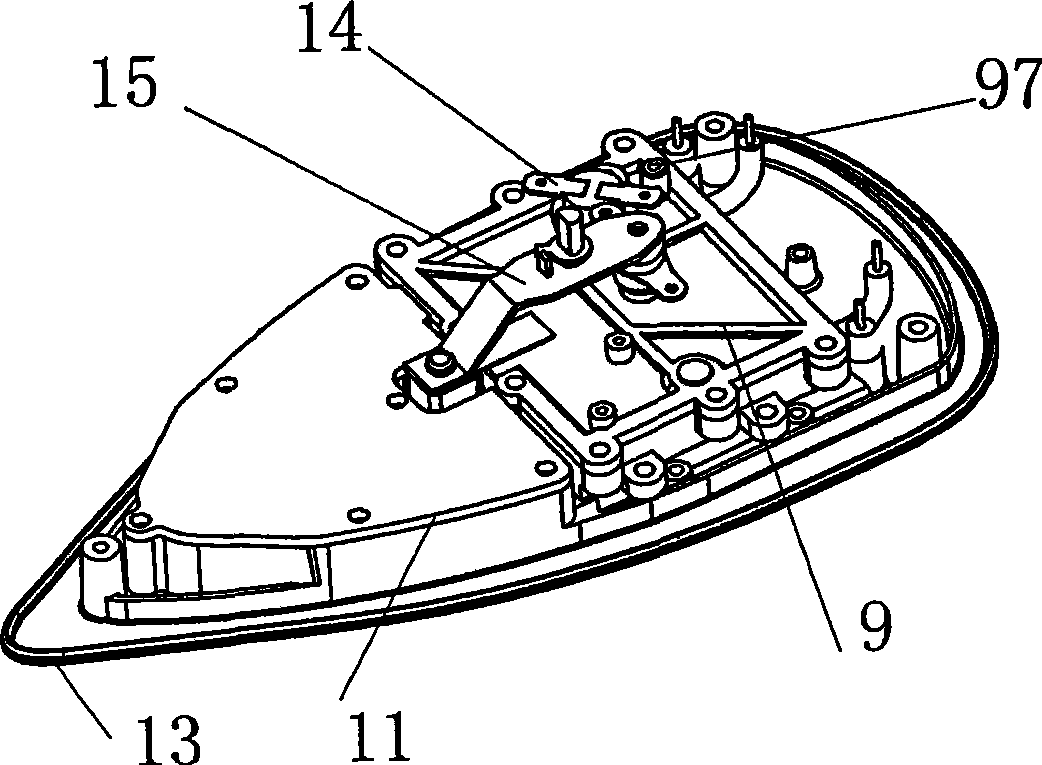 Secondary vaporizing integral electric steam iron