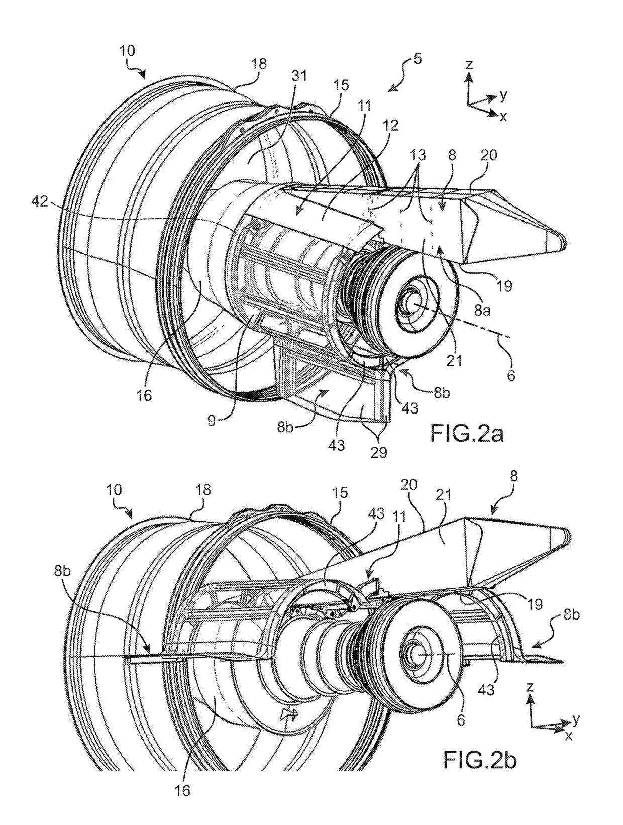 Aircraft engine assembly, comprising an engine attachment device equipped with structural movable cowls connected to the central box