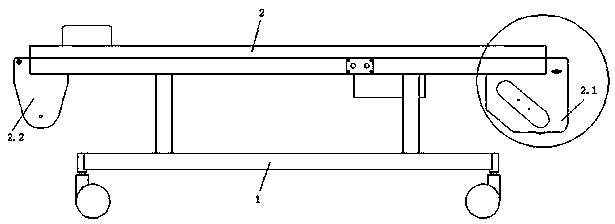 Medical examination bed capable of preventing deviation of bed sheet