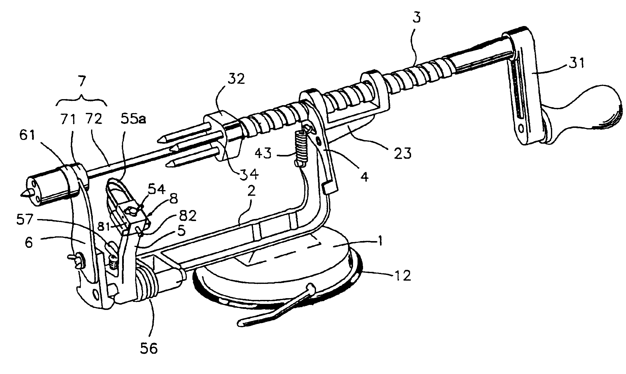 Apple/potato peeler