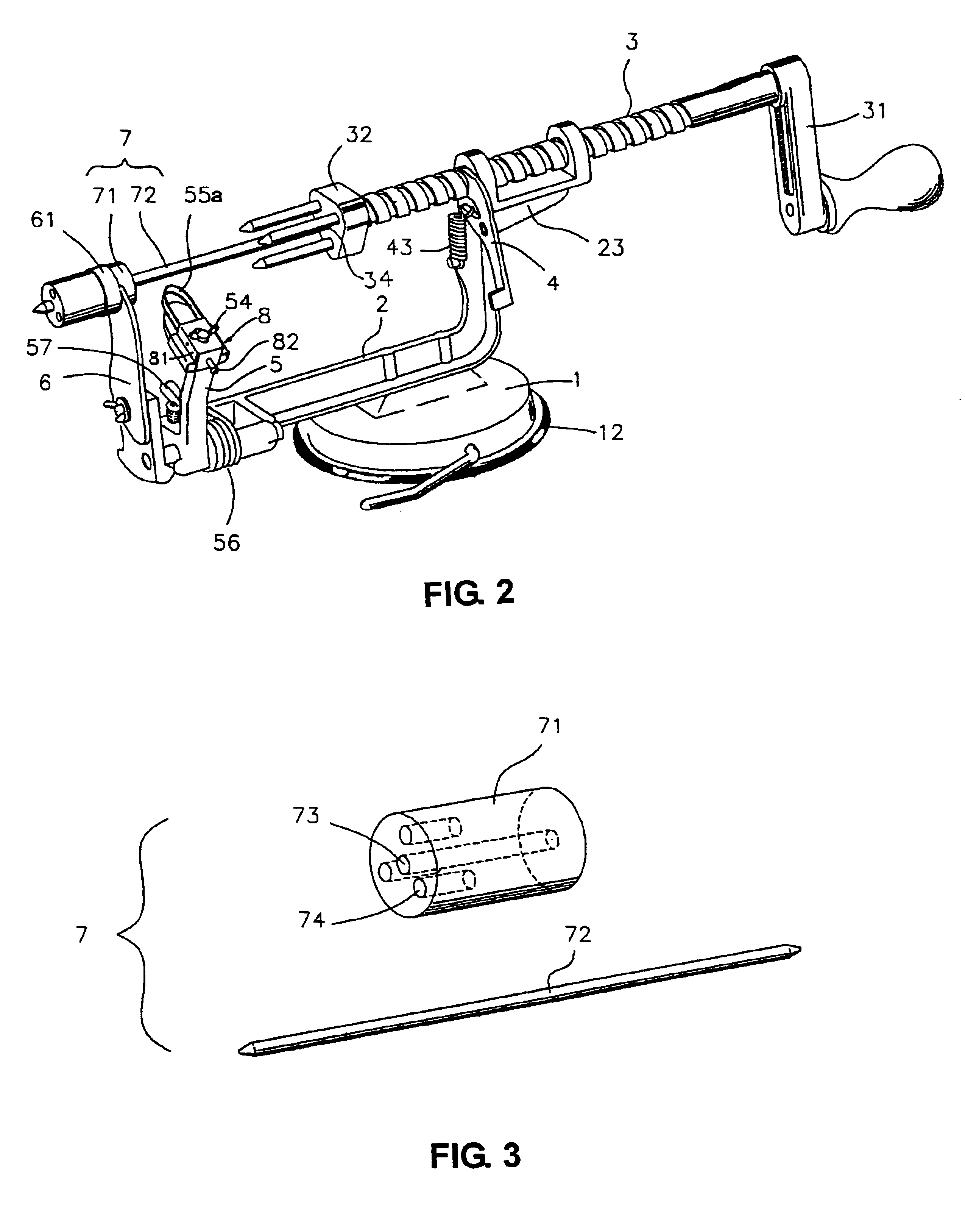 Apple/potato peeler