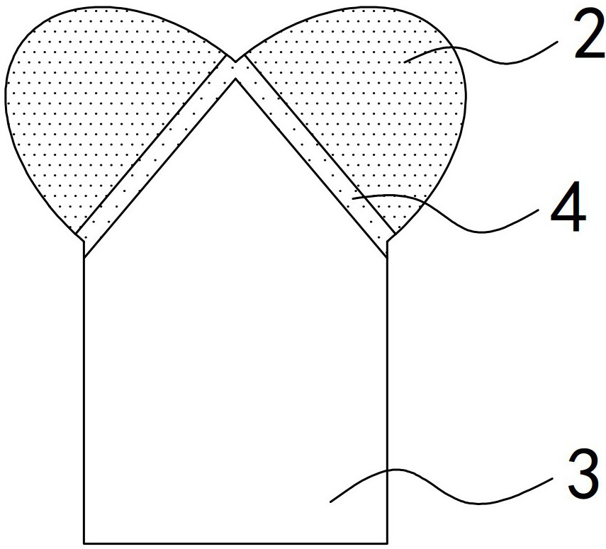 A kind of multi-tooth-head cemented carbide composite column tooth and its preparation method