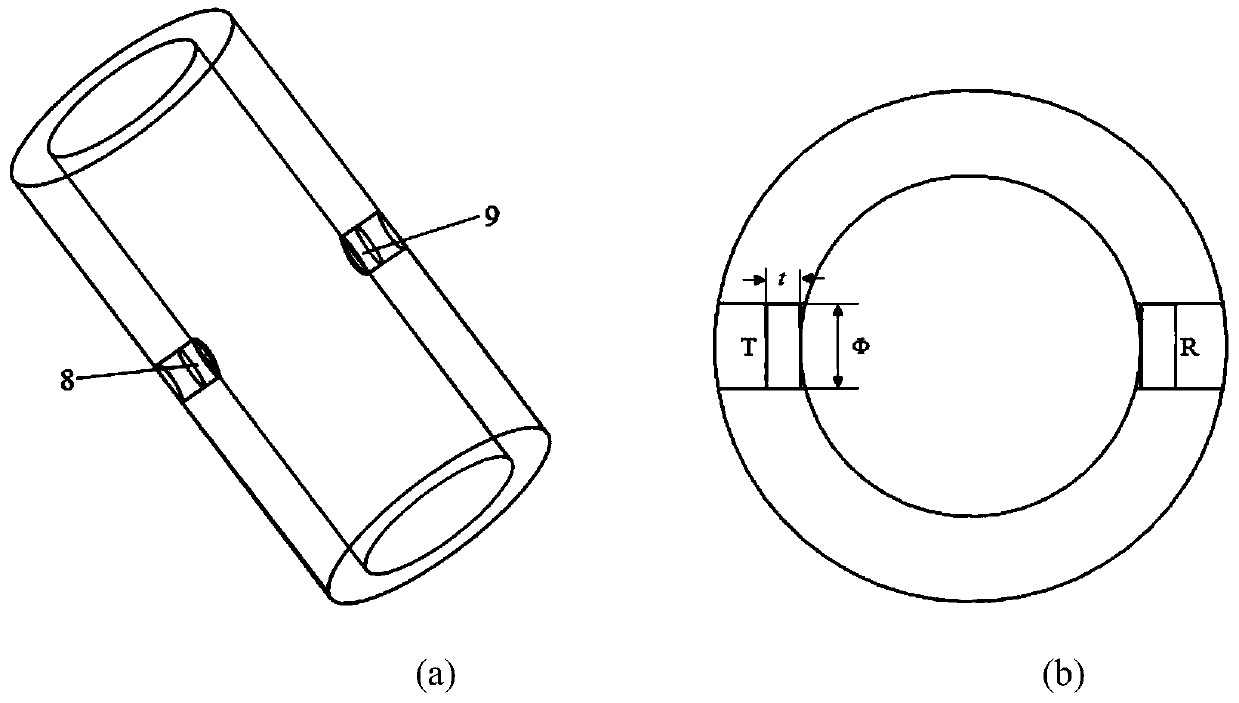 Combined measurement method of acoustic and electric sensors for flow parameters of oil-gas-water three-phase flow